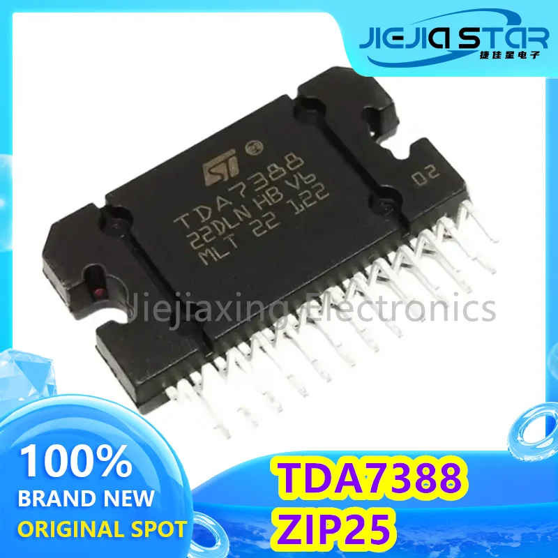 TDA7388 100% nuovo di zecca importato originale 4*41W amplificatore di potenza audio ZIP-25 elettronica grande quantità e prezzo eccellente