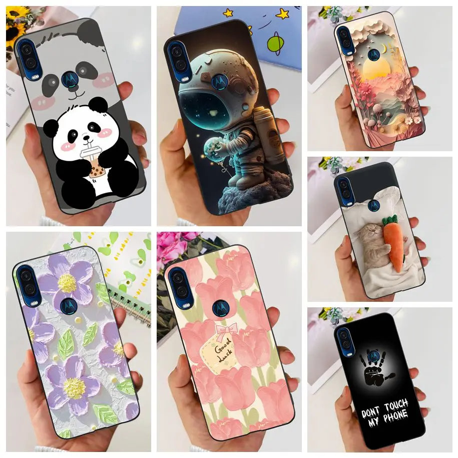 For Motorola One Vision Case Transparent Slim TPU Soft Silicone Case For Moto One Vision Coque XT1970-1 XT1970-2 P50 Phone Cover