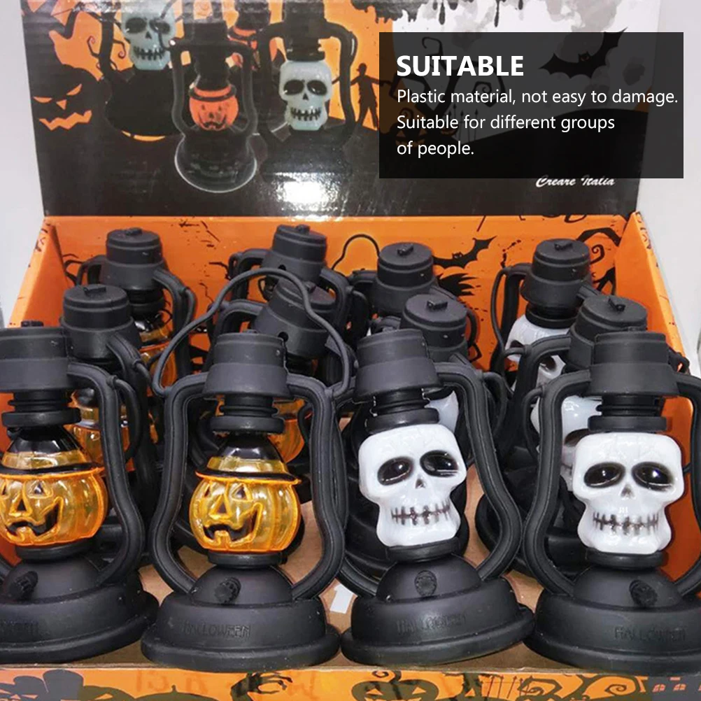 

4 Pcs Light Pumpkin Skull Hand Lantern Child Decoration LED Plastic Halloween Portable Night Lamp