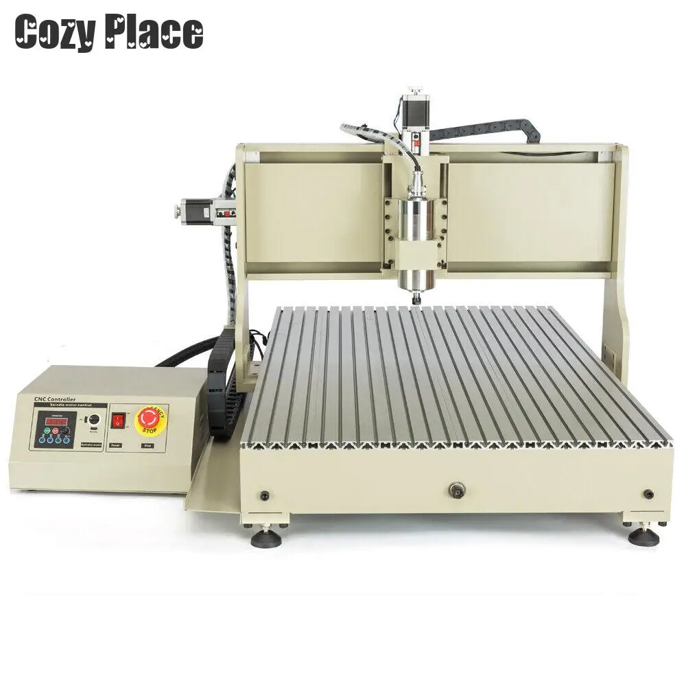 6090 4Axis USB CNC Router Engraver Equipments 2200W USB Metal Wood Engraving Milling Cutting Machine