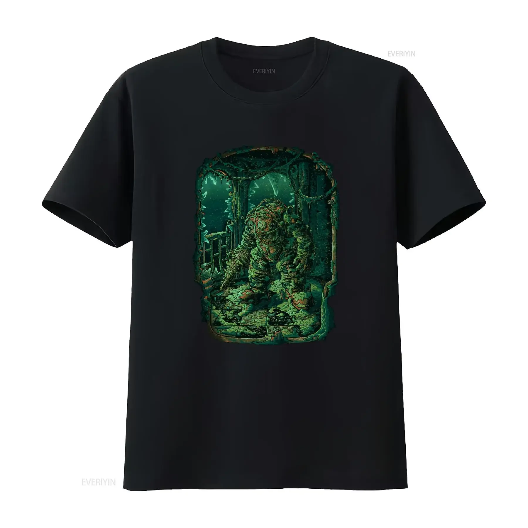 Bioshock Big Daddy Video Game Fury Design T shirt 2T7B for Men and Women vintage Washed fashion graphic Soft Stylish
