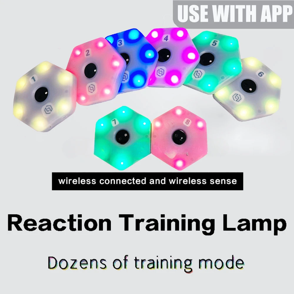 Reaction training lamp speed agile reaction equipment basketball football sports boxing fitlight blazepod handball 8+app