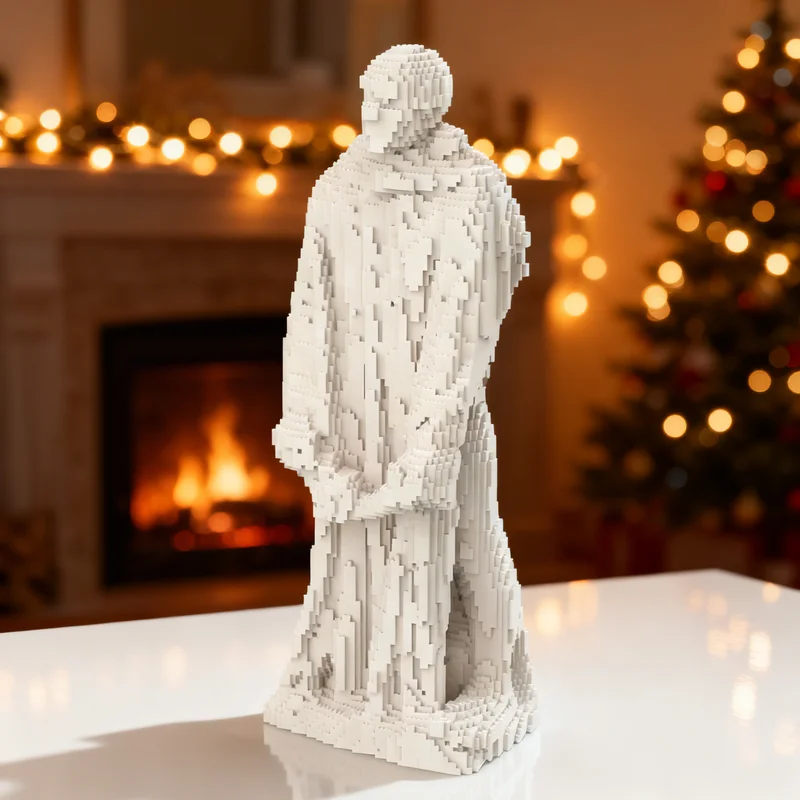 22144pcs MOC Burghers Of Calais Rodin Mega Sculpture Sculptures Model Building Blocks Creative DIY Gift Display Decor Assemble
