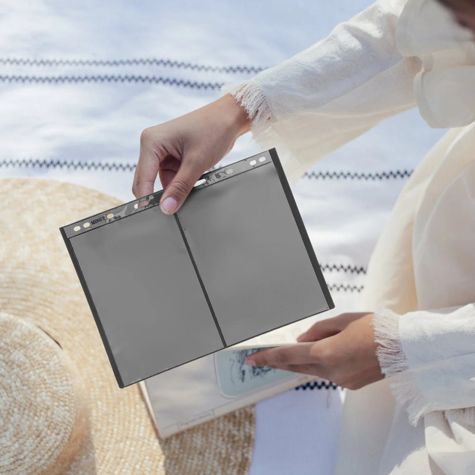 10Pcs Stamp Collecting Album Transparent Pages Standard Stamp Holder Storage Organizer Coin Collectors Supplies