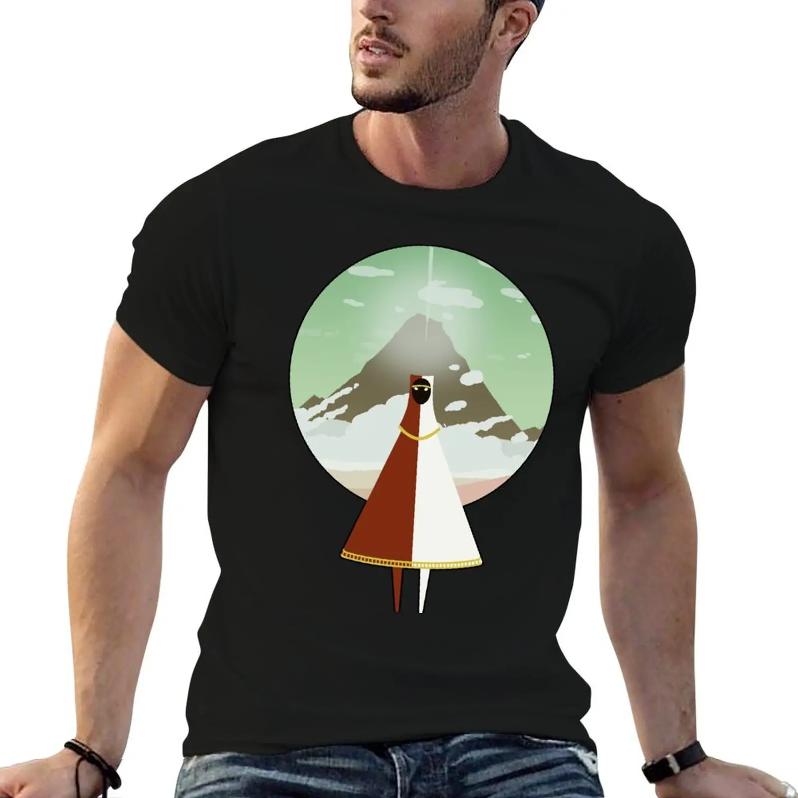 

Journey T-Shirt men t shirt cotton 100% t shirt man plain T-Shirt