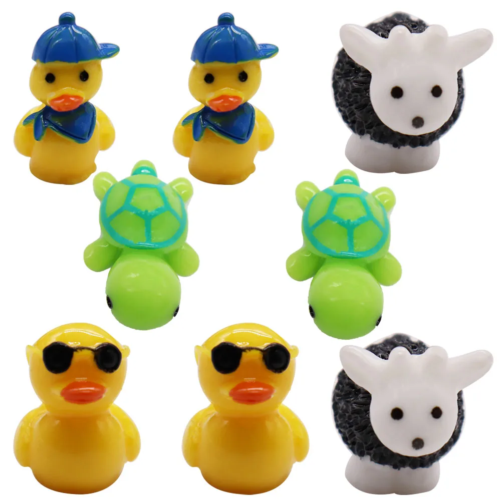 New Arrival 1pcs Shoe Charms Cute Green Turtle Yellow Duck Accessories Resin Kids Shoes Buckles Fit Wristbands Birthday Present