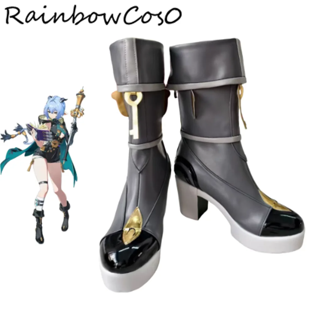 รองเท้าคอสเพลย์ลูเซีย เอลโลเวน เซนเลส โซน ซีโร่ รองเท้าบูทเกมอนิเมะปาร์ตี้ฮาโลวีนเรนโบว์คอส0 W5340