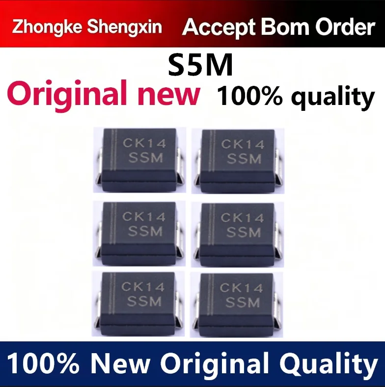 （5pcs-10pcs）Surface mounted rectifier diode S5M 10A1000V/DO-214AB SMC
