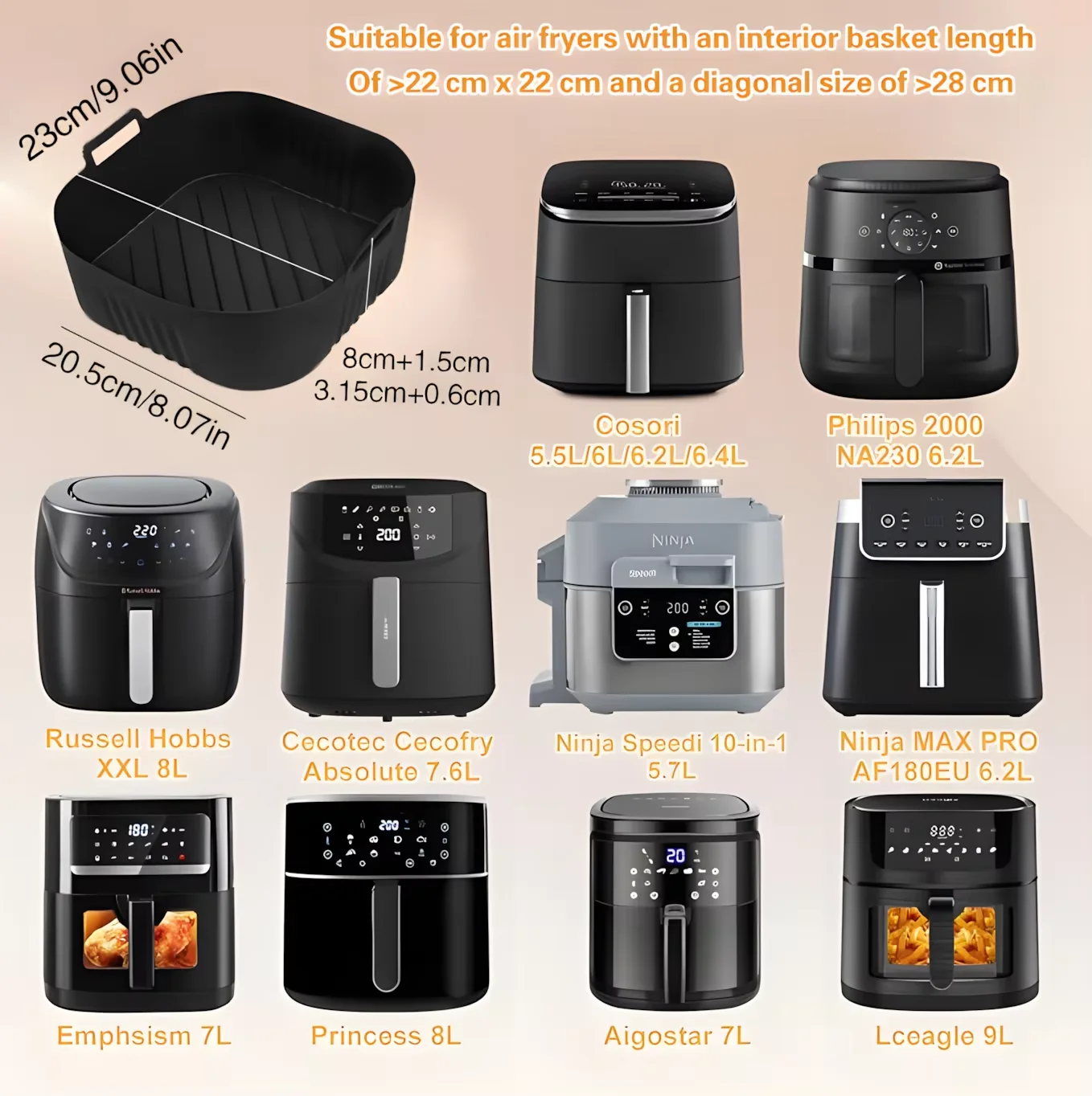 Air Fryer Accessories for COSO - đánh giá và giá Air Fryer 5L Digital