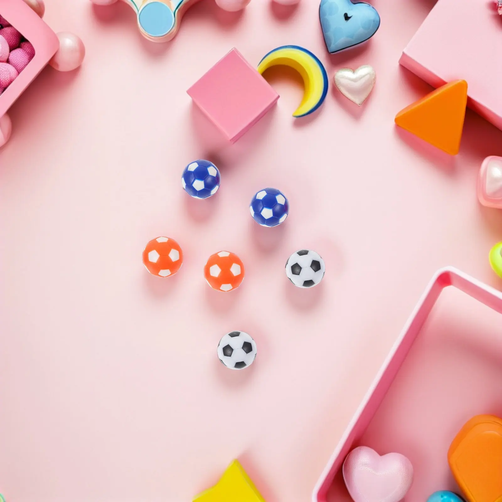 

Набор из 18 мини-мячей для настольного футбола, 28 мм, разноцветные, для вечеринок и игр на столе