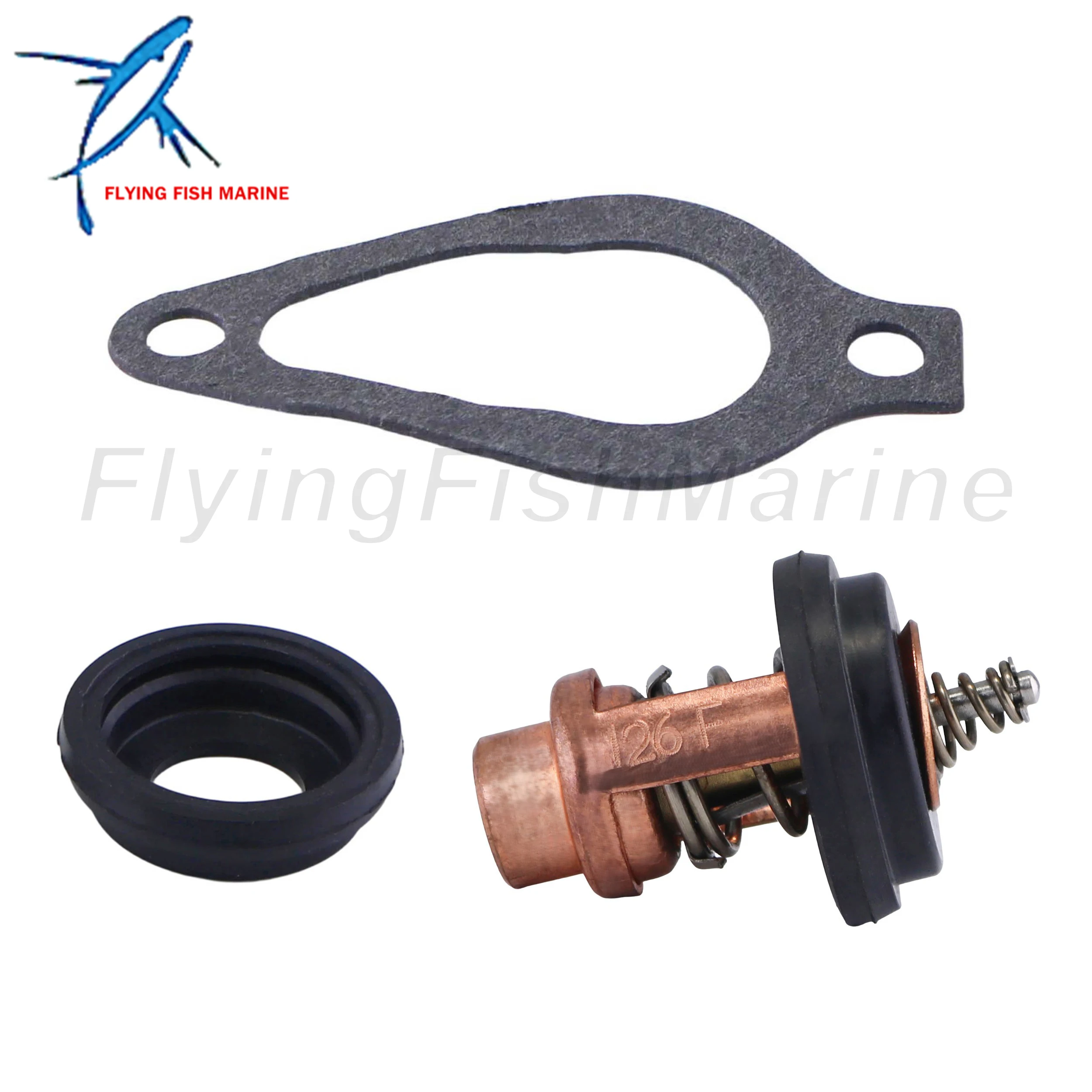 Outboard Motor 804540 8M0228409 18-3638 Thermostat for Mercury Marine Outboard 2 2.5 3.5 4 5 6 25 30 HP, 3H6010300M for Nissan T view 6