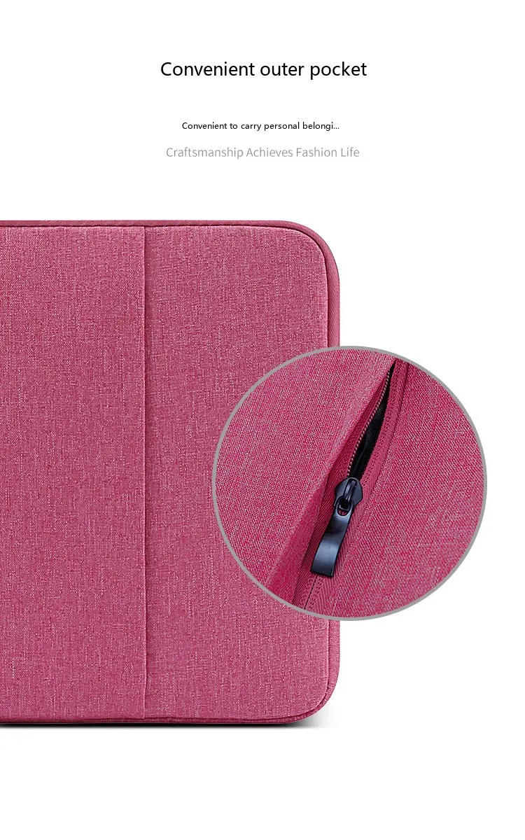 Oxford Laptop-Hülle 8-17 Zoll Schutztasche für Notebooks mit Baumwollfutter – Detail 7