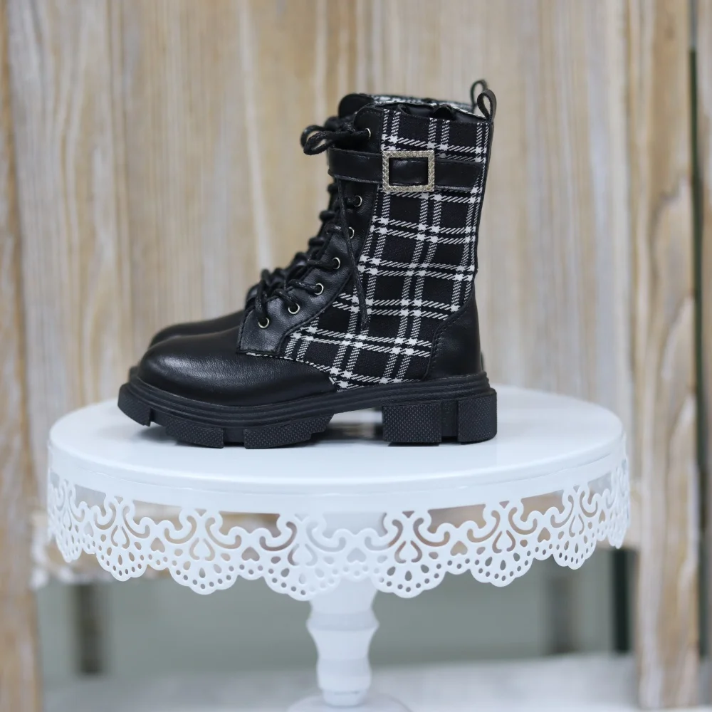 

Обувь для куклы BJD ID75, черный, коричневый, на толстой подошве, с круглым носком, красивые, на шнуровке, подарки для девочек и мальчиков, игрушки, ботильоны, аксессуары для кукол BJD