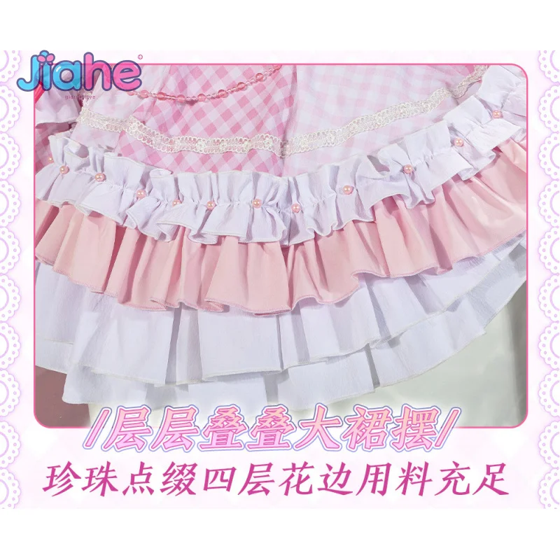Anime Maruyama Aya BanG Dream!Cosplay Costume Women Sweet Lolita Dress Headwear Socks Props Wig Set Halloween party Uniform
