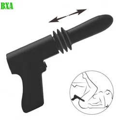 NEW 1PCS Sex Pistols 4-Vibration Modes G-Spot Dildos Pistol Automatic Telescopic Gun Masturbation Sex Toys for Woman Female