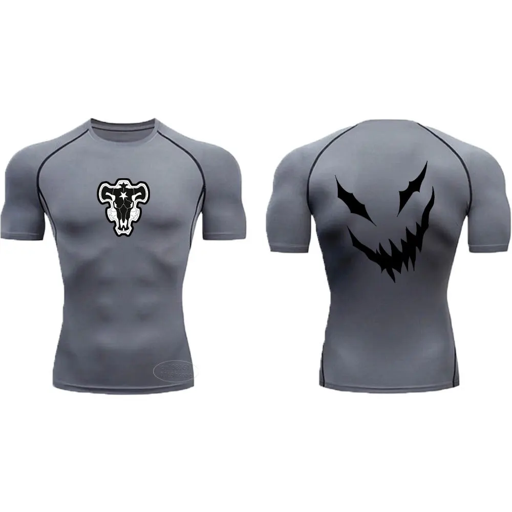 قميص أنيمي للرجال للياقة البدنية ، تي شيرت سريع الجفاف ، صالة ألعاب رياضية ، كرة سلة ، توب غير رسمي ، تخفيضات كبيرة ، رياضات ، صيف ، way