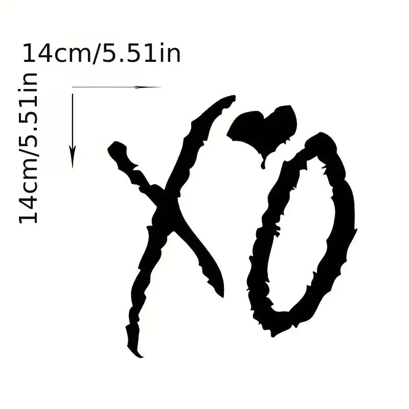 XO Stickers about XO Weekend Cuddle And Kiss Style, Personality Funny Car Stickers, Trunk Cover Car Stickers,For Cars, Trucks,