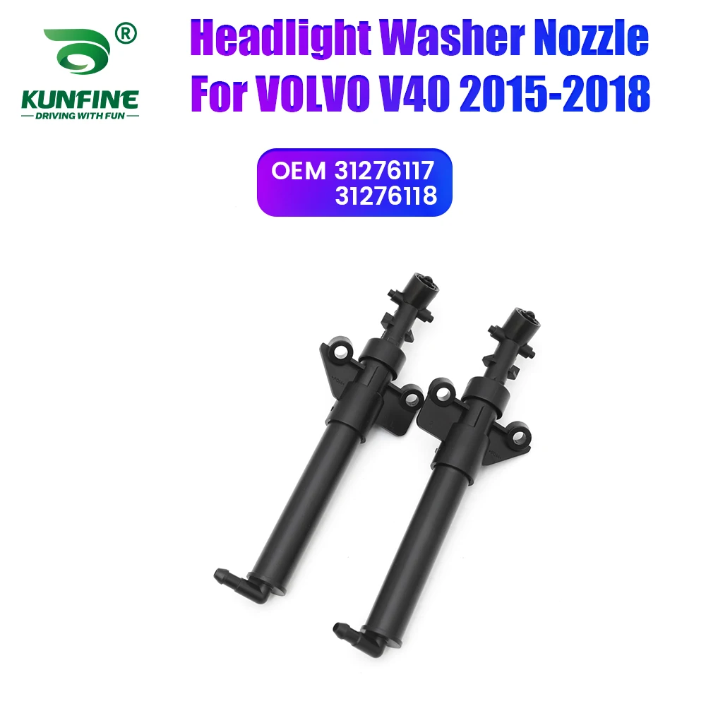

Car Headlight Front Bumper Washer Spray Nozzle Jet Headlamp Pump Cover For VOLVO V40 2015-2018 31276117 31276118