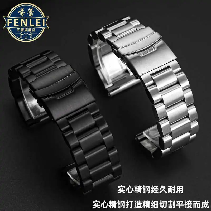 Thickened Stainless Steel Watch Strap For Panerai LUMINOR Diesel Precision Seven Friday Bracelet Men‘s 22mm 24mm 26mm Watchband