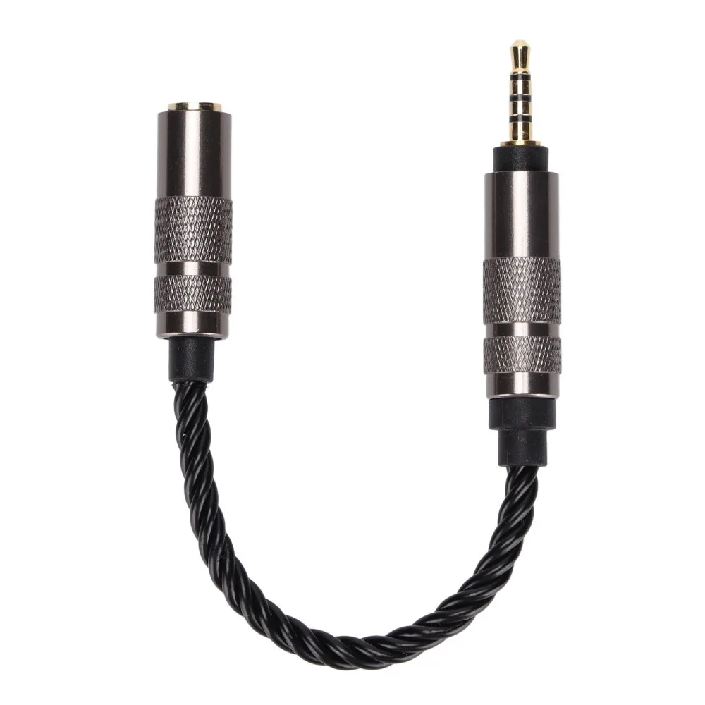 High Stereo Audio 2.5mm Balanced Male To 3.5mm Stereo Female Lossless Sound Headphone Adapter Cord 4 Strands of Stranding Cable