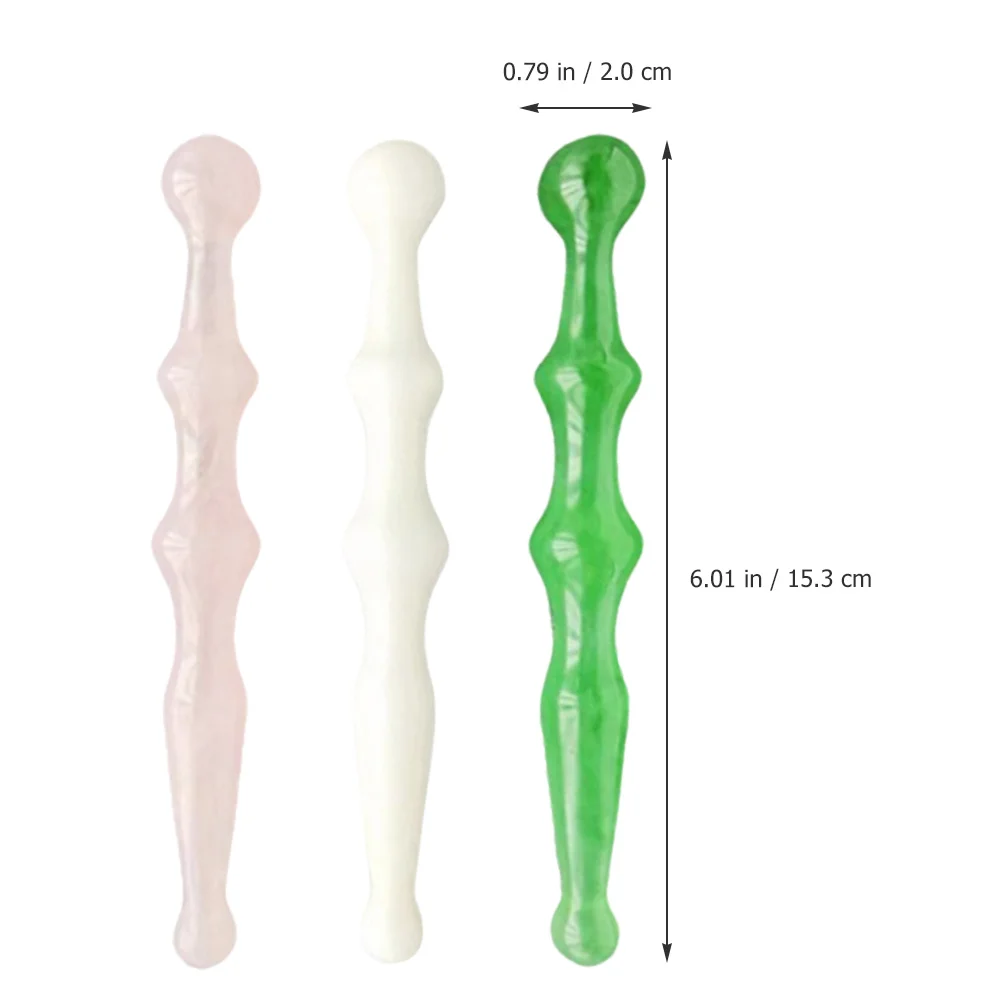 

3Pcs Acupoint Massage Stick Resin Hand and Foot Massager for Relaxation Portable Body Therapy Tool Convenient Acupressure Pen