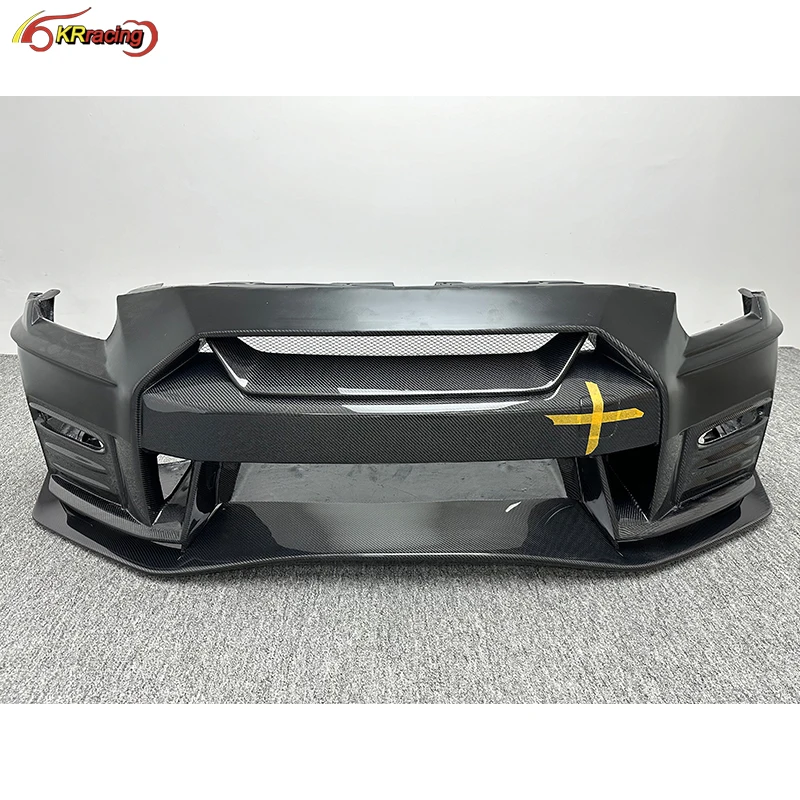 Nismo Style Half Carbon Fiber Auto Parts Body Kit Front Bumper For Nissan GTR R35 2008-2016