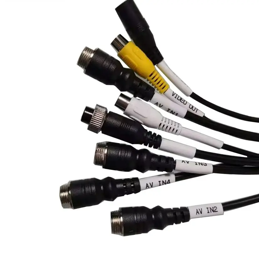 Разъем-адаптер DC AV-кабель для шинного кабеля с AV RCA DC