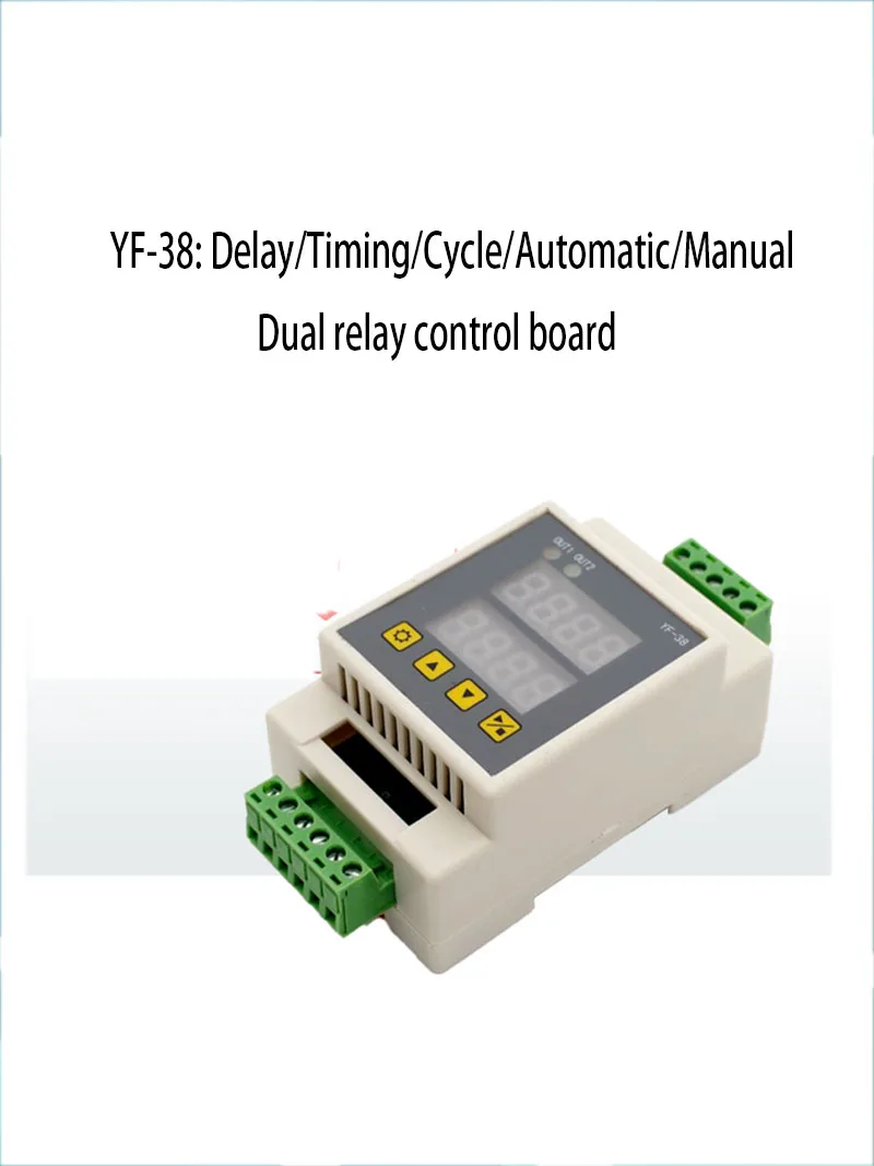 YF-38 Delay Module Time Relay Fruit Tree Irrigation Inflation Control Board DC 12V24v Dual Circuit AC 220V