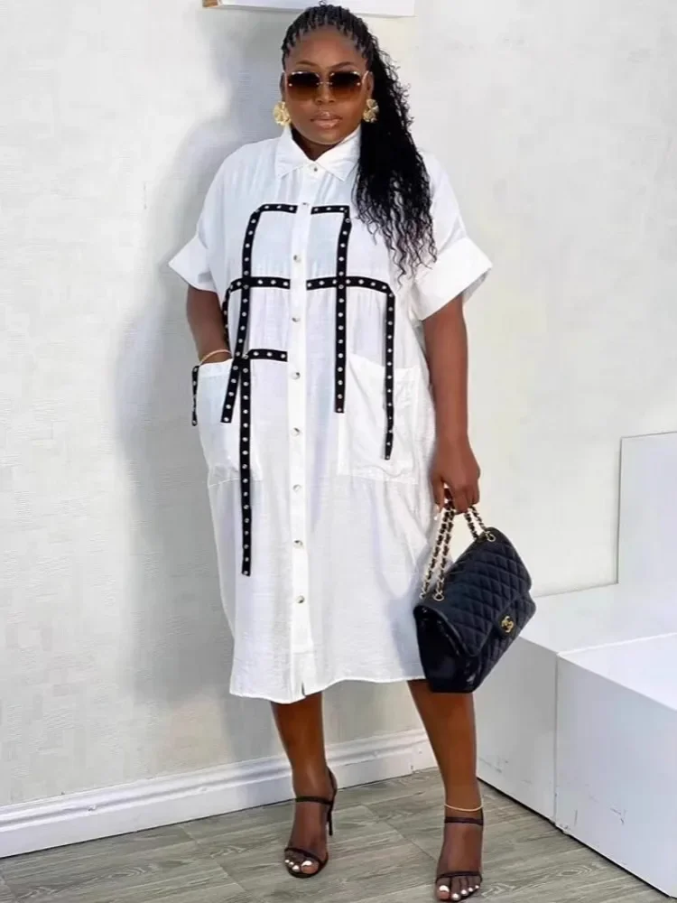 

Новые африканские платья для женщин Vetement Femme Dashiki с принтом, африканское платье-рубашка, африканская одежда, Дашики, Анкара, платья, женские 2025