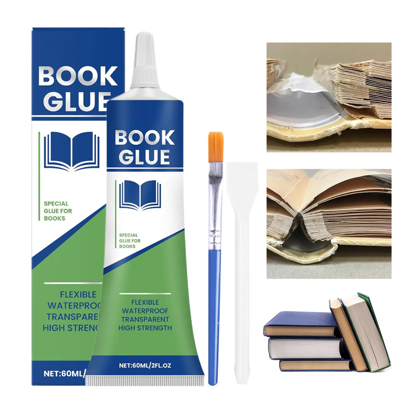 Book Glue Sealant Book Binding Glues 60ml Strong Paper Adhesive Quick-Drying Adhesive For Manuscript Bookbinders Envelopes