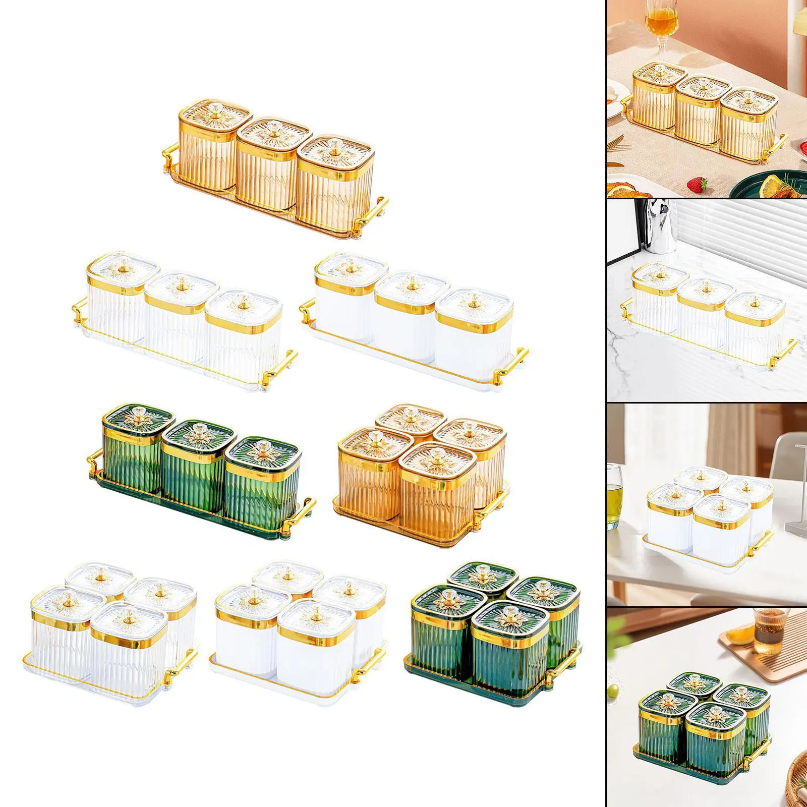 Contenedor para servir nueces y dulces, platos para servir divididos para dulces, aperitivos y frutas