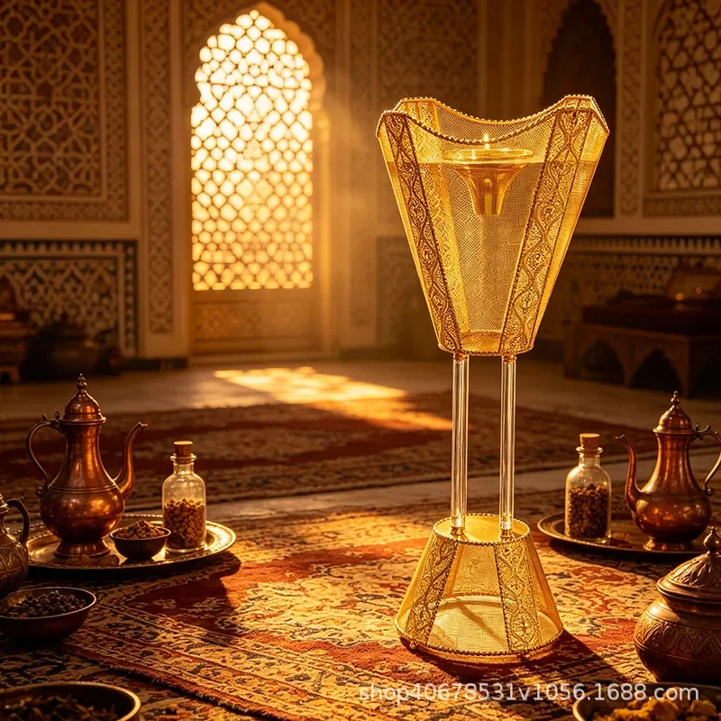 Arabic Hollow Incense Burner Classic Middle East Style Aromatherapy Table Ornament for Home Decor Church Use Wholesale Gift
