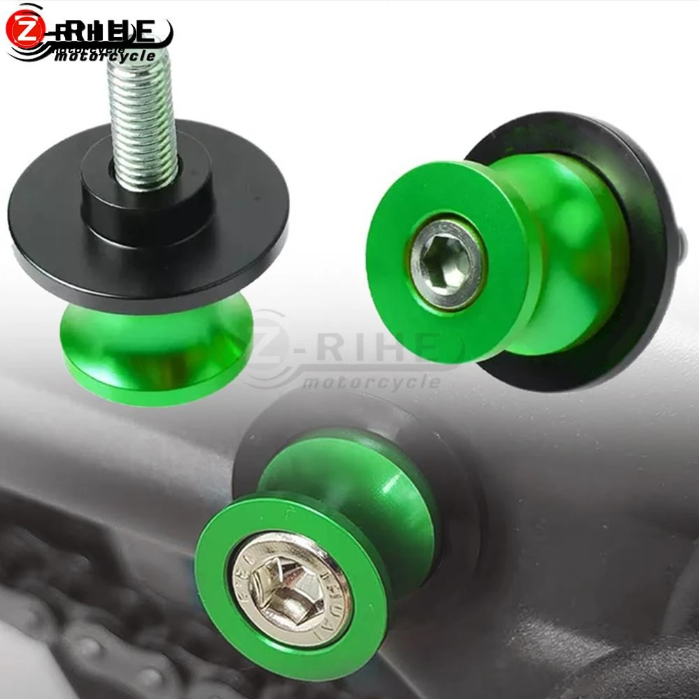 10mm Motorcycle Swingarm Sliders Spools Screw For KAWASAKI ZX-9R ZX9R NINJA ABS 1994 1995 1996 1997 1998 1999 2000 2001 2002-On