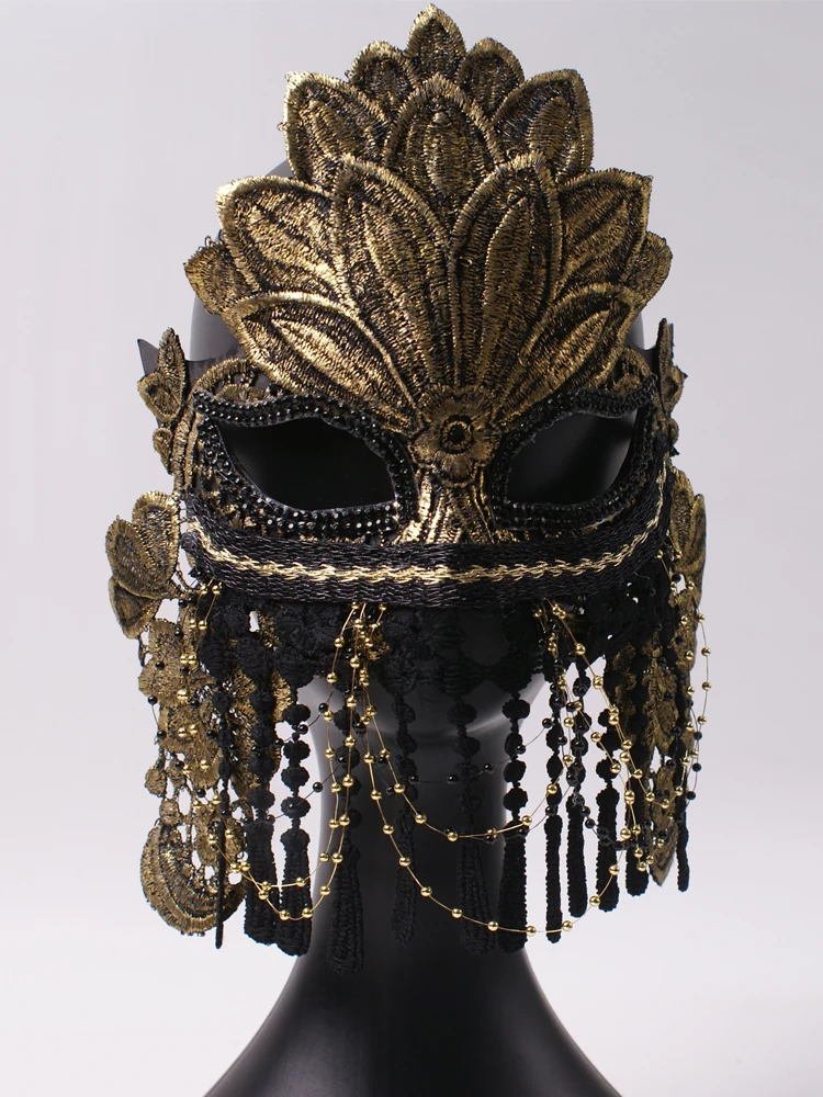 Design máscara de máscaras feminino borla véu máscara veneziana fantasia bola carnaval festa baile desempenho halloween traje acessórios