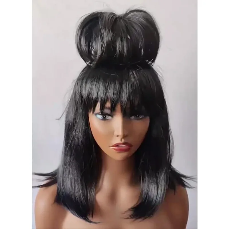 Lidia diaz papel chapelaria roupas de dança vestir-se headwear arquitetura gótica preto filme de cabelo longo beetlejuice personagem peruca