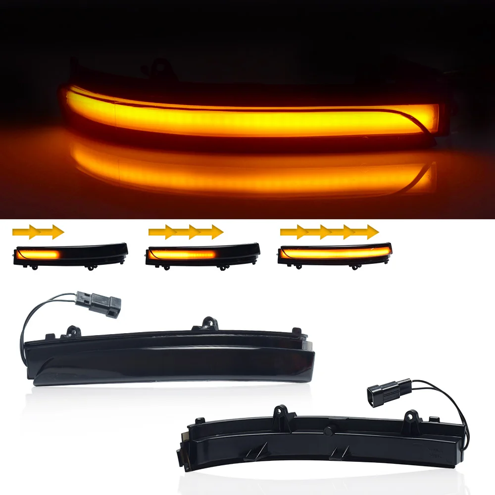 2 piezas para VW GOL G5 G6 G7/8 CrossFox Suran UP! Lámpara LED para Espejo Lateral de Vento Polo Jetta Mk6, Luces Dinámicas de Señal de Giro para Retrovisor