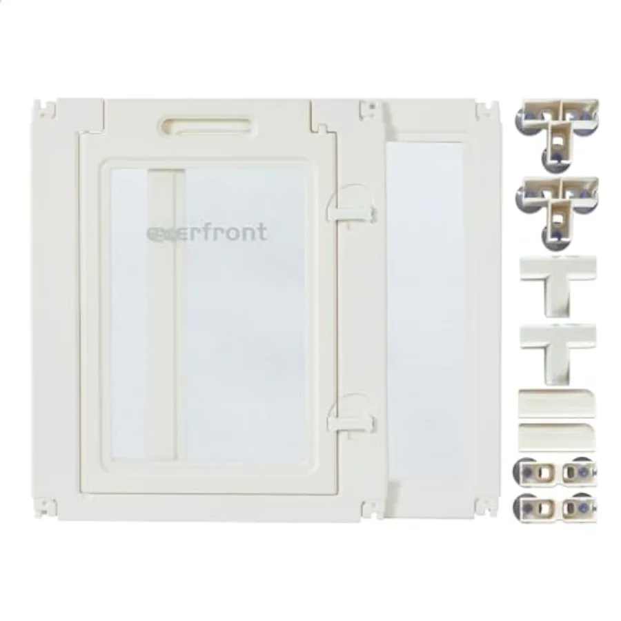 

23.6 H 2PCS Extension Kit - Door+Panel T-Buckles for Compartment Expandable Clear Dog Play Pen Acrylic Dog Playpen Indoor for P