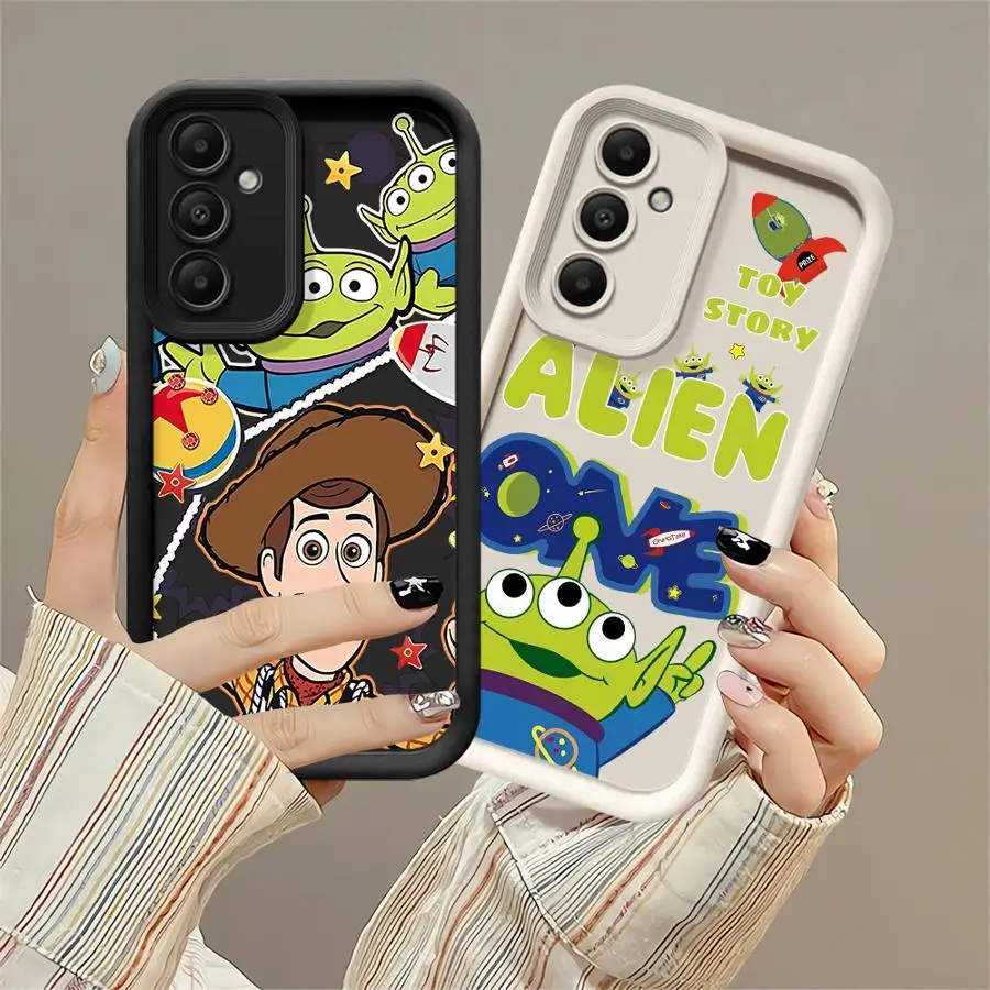 Toy Story Woody Lotsos Mirror Phone Case for Samsung Galaxy A14 A13 A12 A23 4G A34 A33 A24 A32 5G Capa Coque Cover