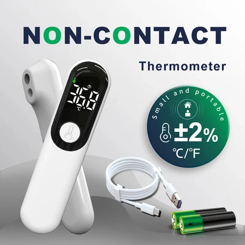 Thermometer,Non-contact Handheld Infrared Temperature Tester For Office School Easy-to-Read Backlit LCD Pediatrician Recommended