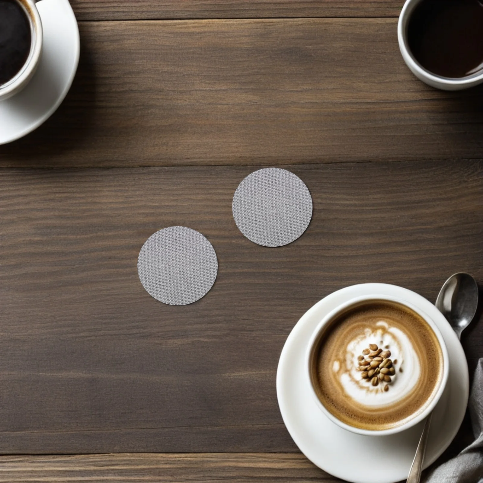 

3Pcs Reusable Espresso Filter Screen Stainless Steel Coffee Filter Disk for Portafilter Precision Water Distribution Coffee