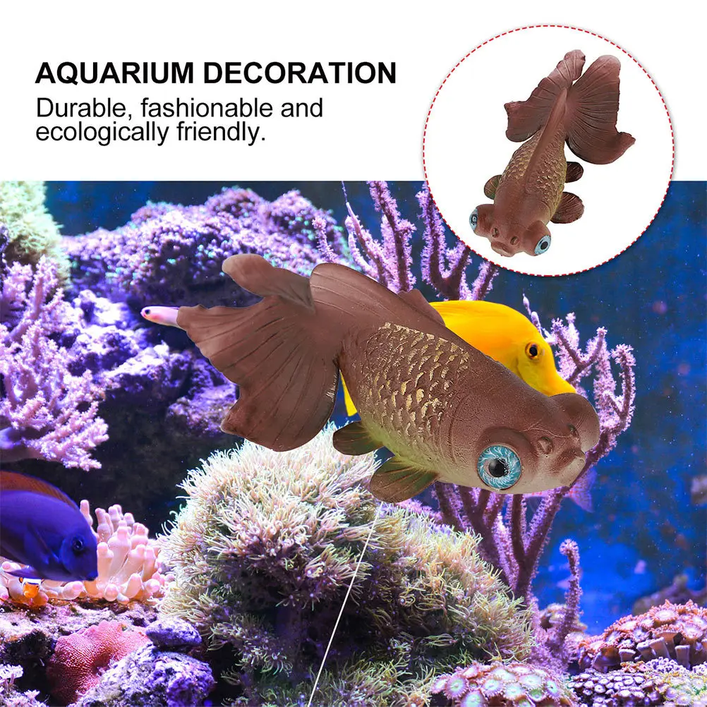

2Pcs Luminous Simulation Goldfish Aquarium Decoration Artificial Night Landscape Ornament Fish Aquarium Decoration