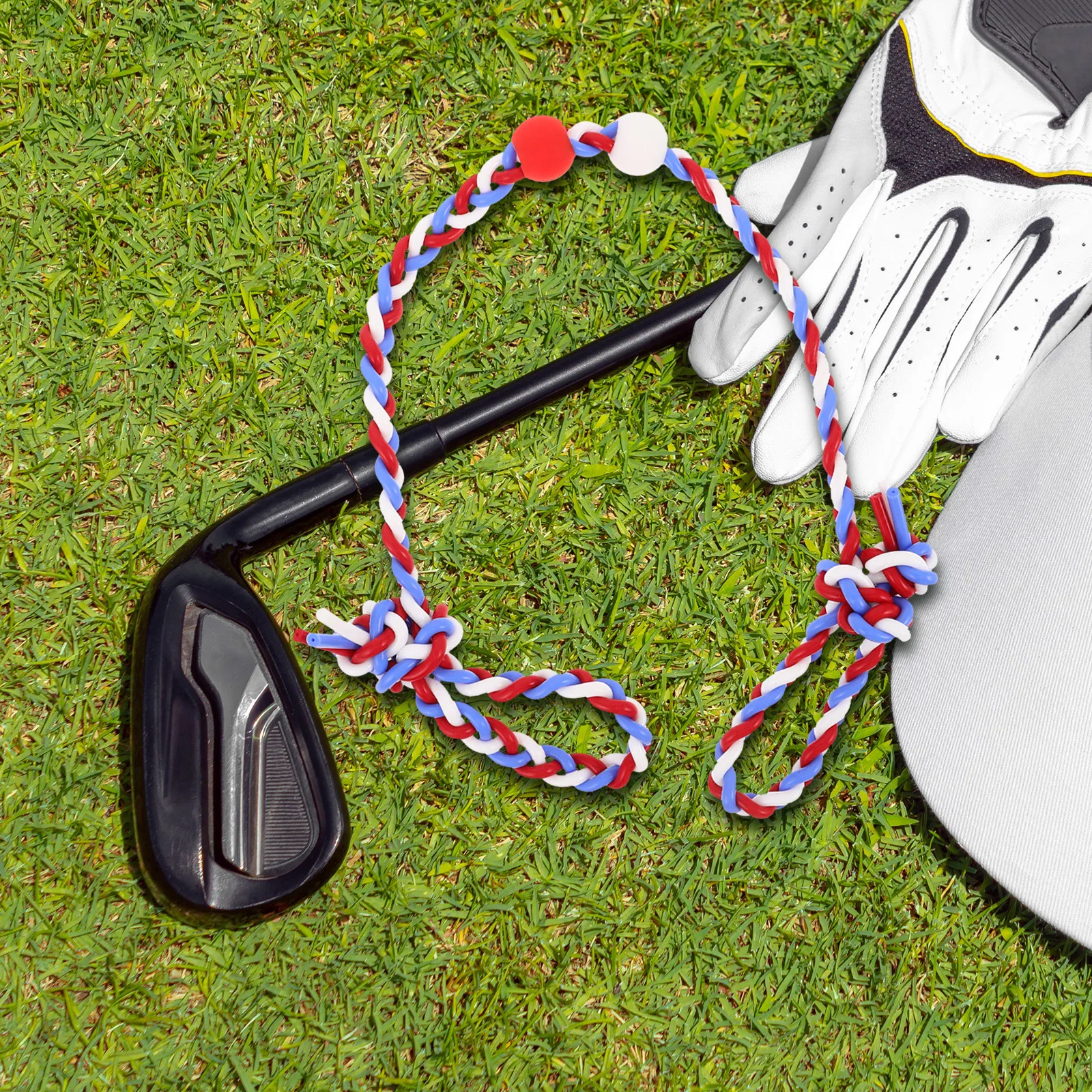 

Golf Swing Trainer Rope High-Elastic Band For Swing Accuracy Muscle Memory Portable Training Aid For Home Office Practice