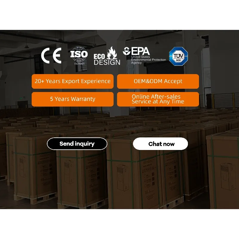 Kompor Kayu RC1401A 14KW Dengan Oven Dan Penyimpanan Kayu Bakar Kompor Kayu Bakar Dalam Ruangan Untuk Pemanasan Dan Memasak