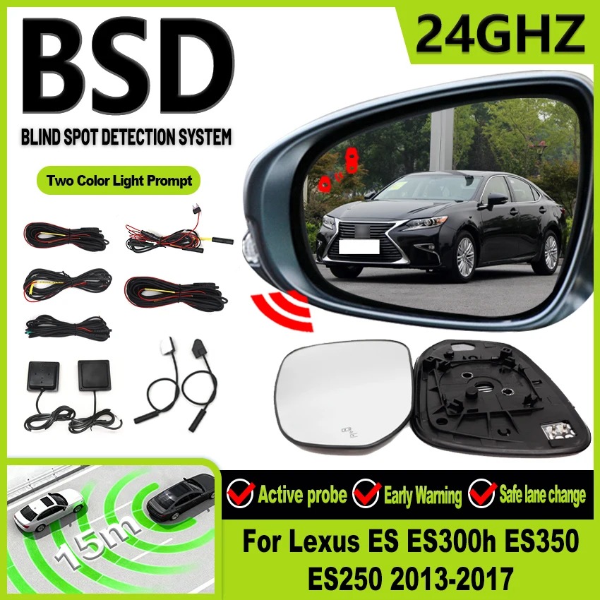 BSD Millimeter Wave Radar Blind Spot Detection System Lane Change Parking Assistance For Lexus ES ES300h ES350 ES250 2013-2017