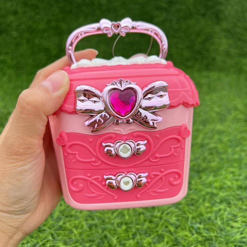 Girls Princess Treasure Hunt Magic Box Key Unlocking Toys Cartoon Pink Bow Jewelry Box Girls Play House Toys Birthday Gifts