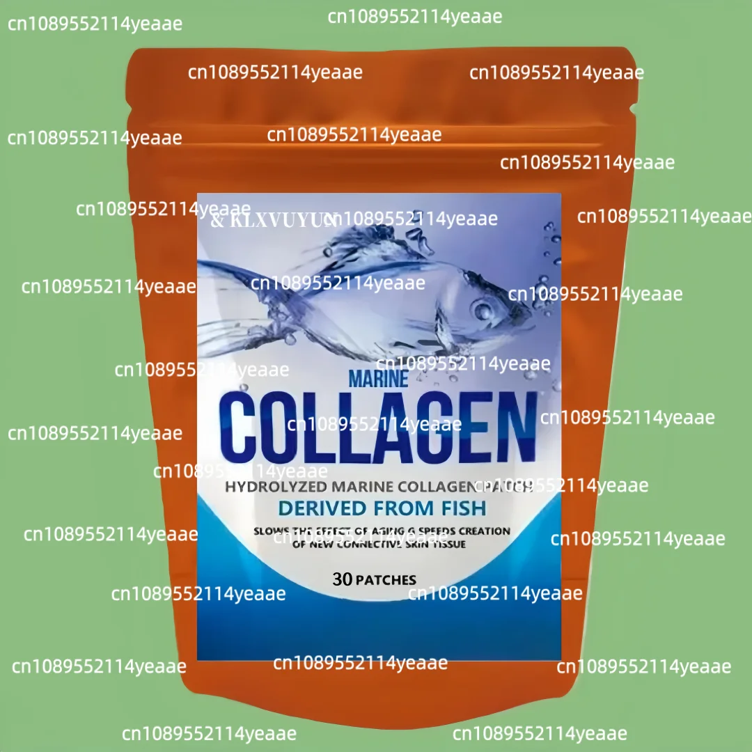 Hydrolyzed Fish Collagen Marine Tablets Skin Anti Ageing Tissue Joints 8 Patches, Transdermal Patches Made In The Usa