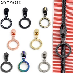 10/50/150PCS Round Shape 5# Nylon Handmade Zipper Slider Puller For DIY Sewing Clothing Luggage Bags Puller Head Accessories