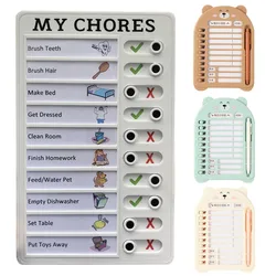 Daily Task Schedule Checklist Reminder Chart Reusable Chore Chart Planning Board Portable Children Schedule Activity Memo Board