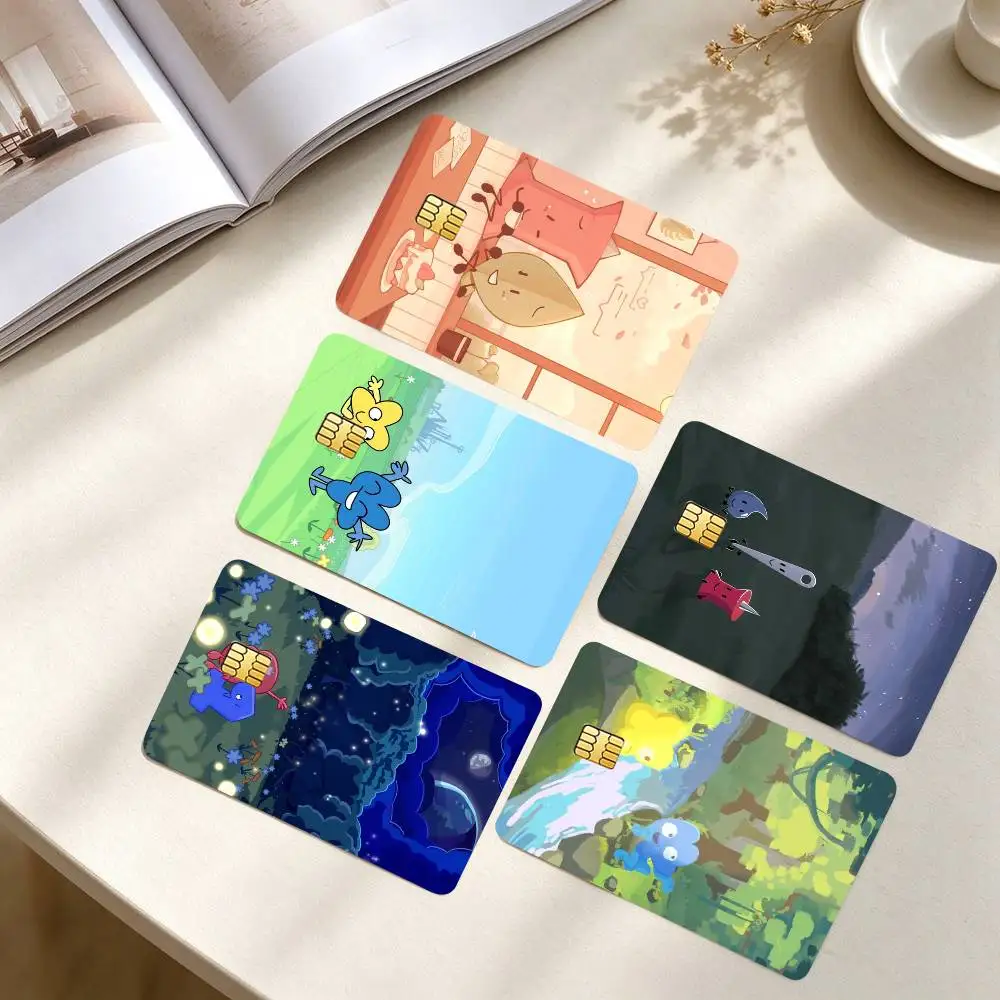 Battle for Dream Island BFDI   Credit Card HD Stickers Small Chip Waterproof Sticker Game Card Decal Gift