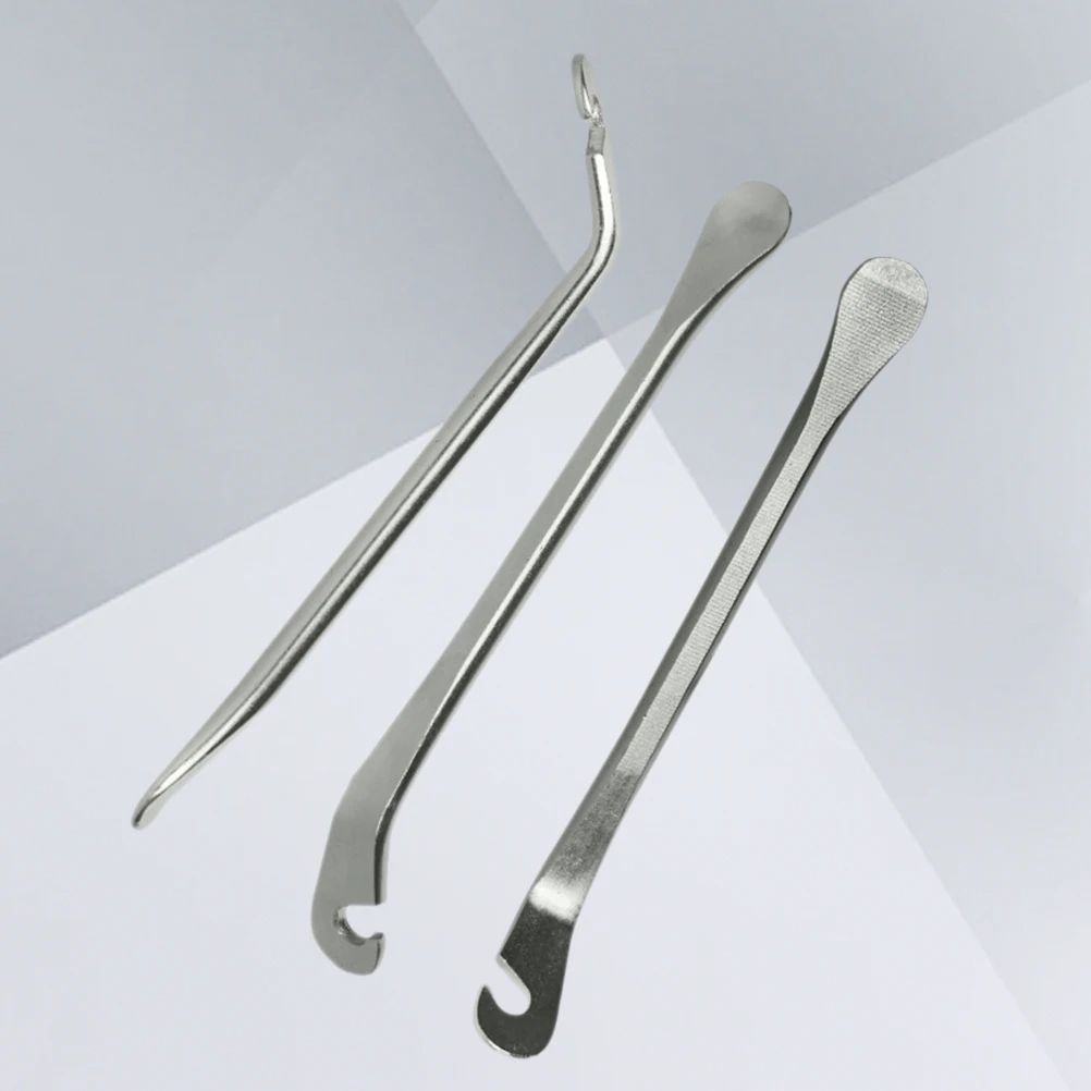 

3 PCS Steel Tire Levers Tire Crowbar Tyre Opener Tire Repair Tools Tire Pry Bar Accessories (Silver)